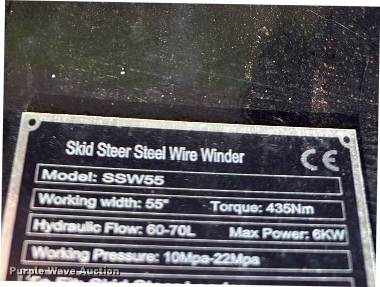 image for item FB6864 GIYI SSW55 skid steer wire winder