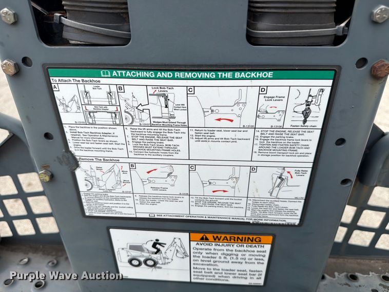 image for item FB8226 Bobcat 8811 skid steer backhoe