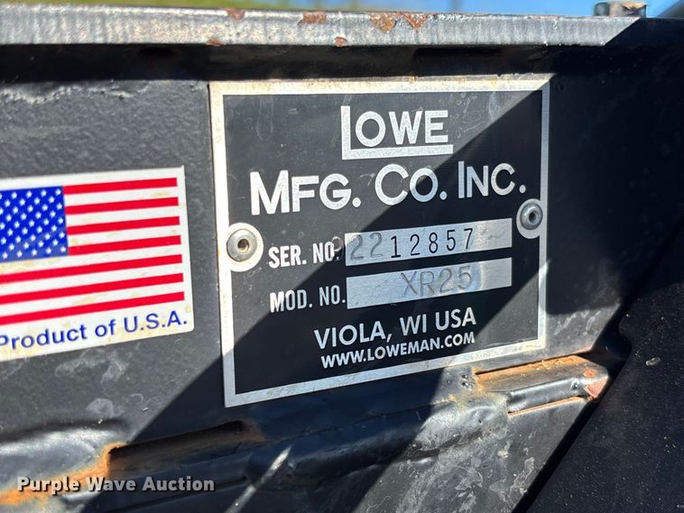 image for item FC1656 Lowe XR25 skid steer trencher