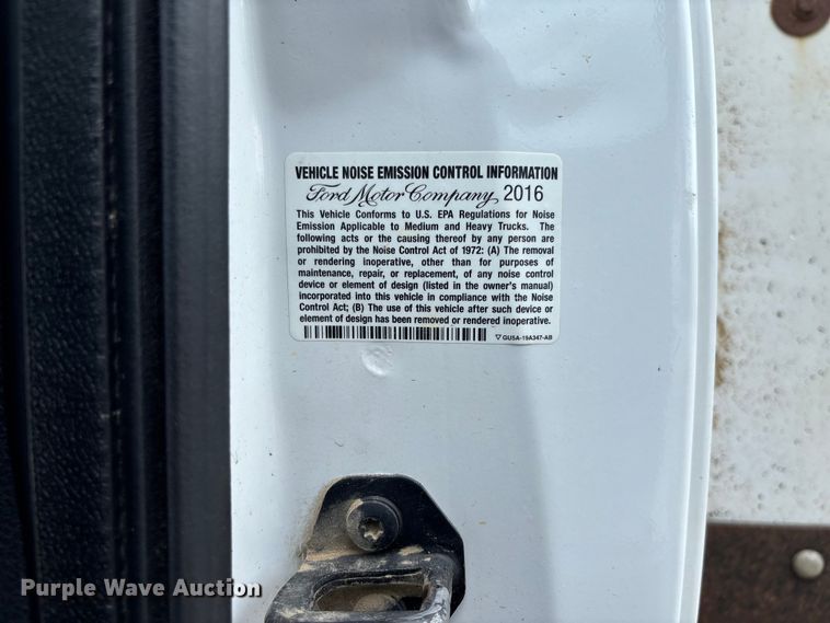 image for item FC1660 2016 Ford F550 Super Duty XL bucket truck