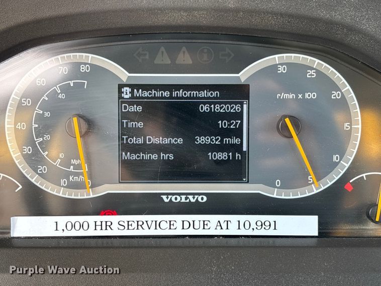 image for item FC1686 2019 Volvo A40G articulated haul truck