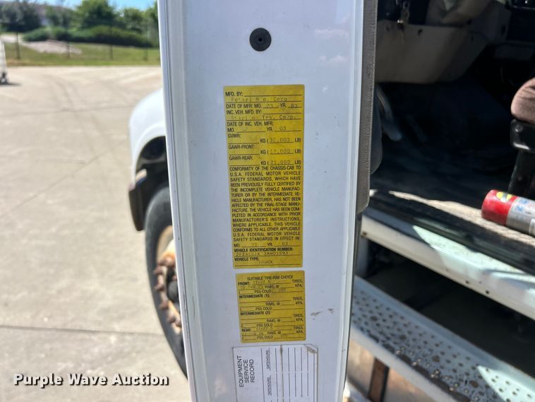image for item FC2764 2003 Sterling Acterra crane truck