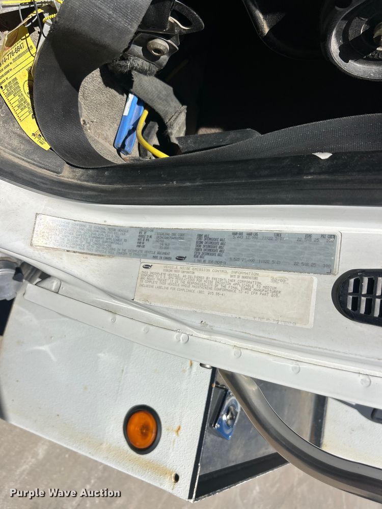 image for item FC2764 2003 Sterling Acterra crane truck