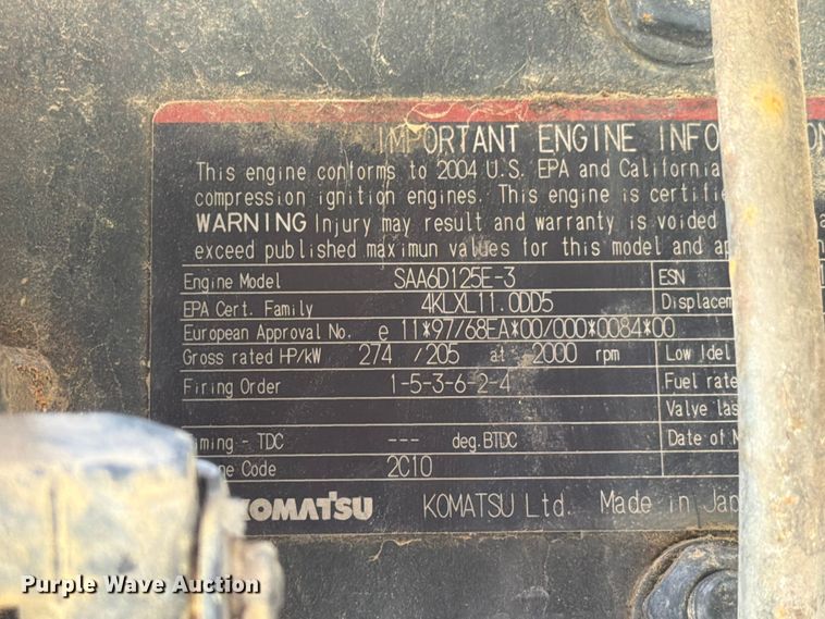 image for item FC3137 2004 Komatsu WA450-5L wheel loader