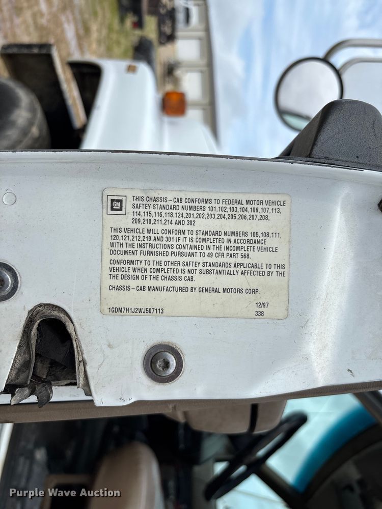 image for item FC5929 1998 GMC C7 utility / service truck