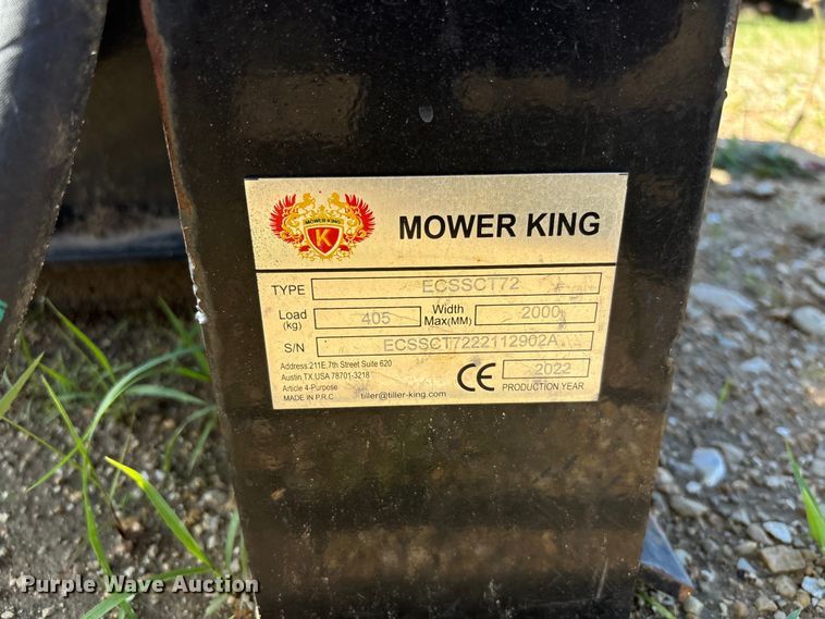 image for item FC5950 Mower King ECSSCT72 skid steer trencher