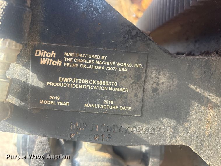 image for item FI0228 2019 Ditch Witch JT20 directional boring unit