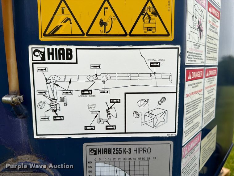 image for item FK3085 2007 Hiab 255K truck mounted crane