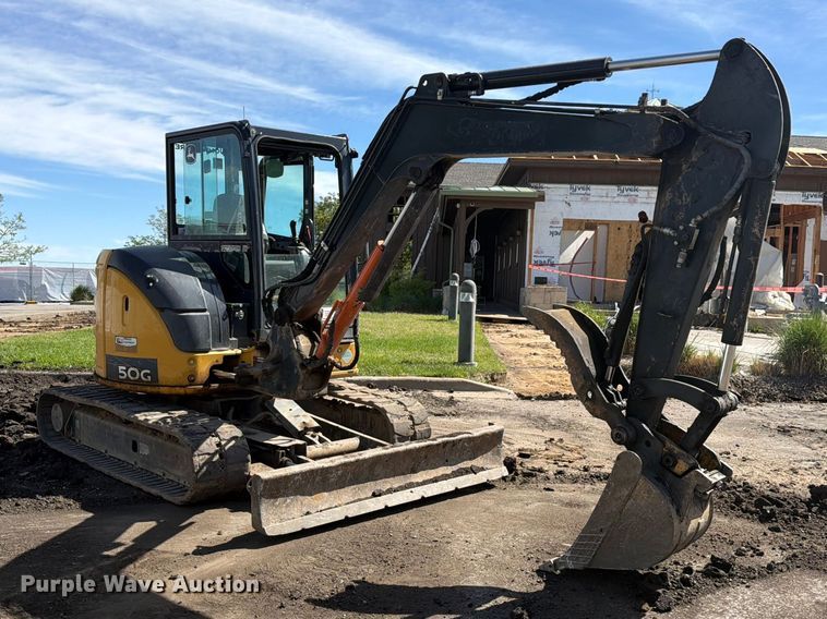 image for item FM7531 2020 John Deere 50G mini excavator