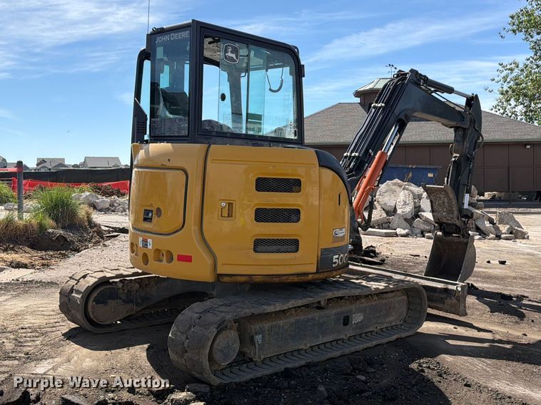 image for item FM7531 2020 John Deere 50G mini excavator