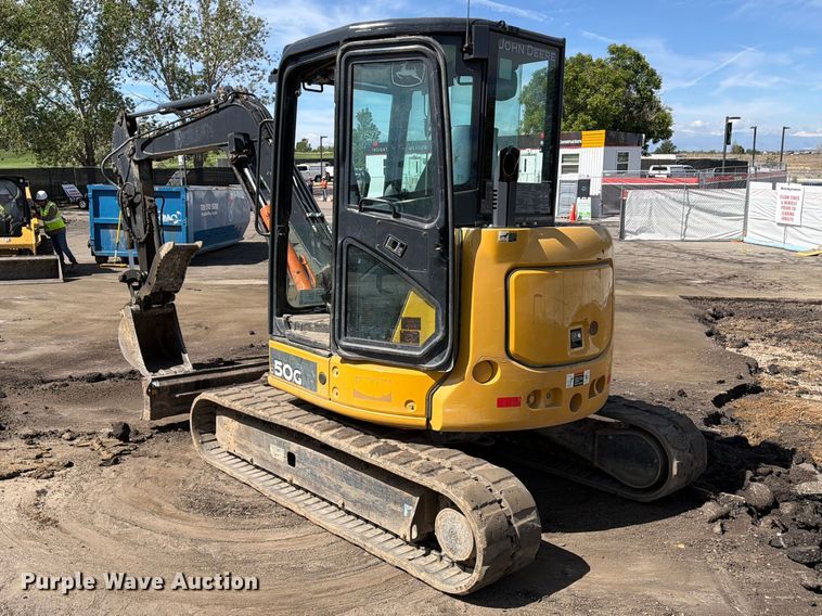 image for item FM7531 2020 John Deere 50G mini excavator