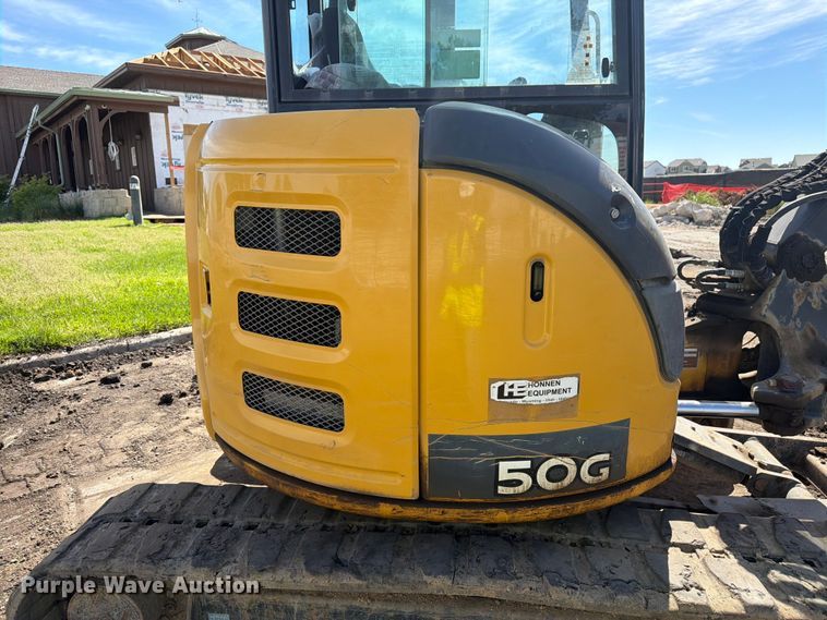 image for item FM7531 2020 John Deere 50G mini excavator