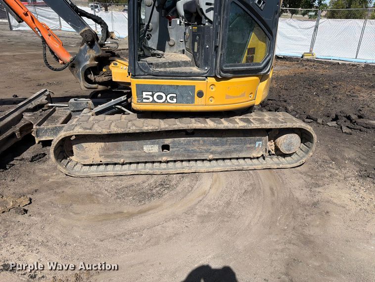 image for item FM7531 2020 John Deere 50G mini excavator