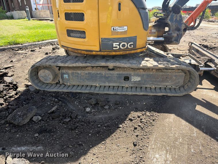image for item FM7531 2020 John Deere 50G mini excavator