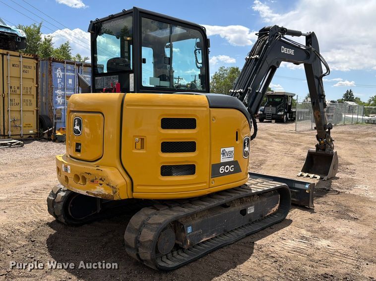 image for item FM7540 2021 John Deere 60G mini excavator