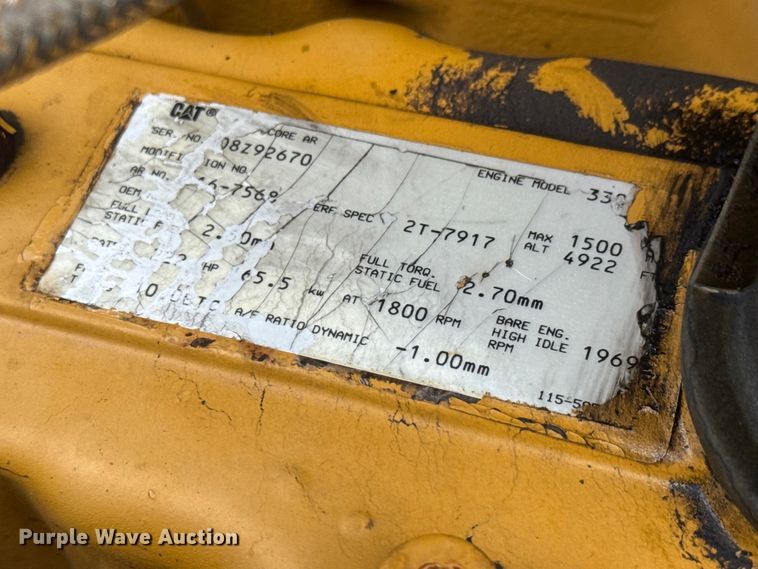 image for item NA9386 1997 Caterpillar 330BL excavator