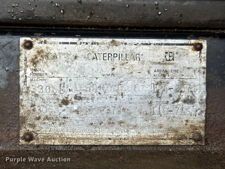 image for item NA9386 1997 Caterpillar 330BL excavator