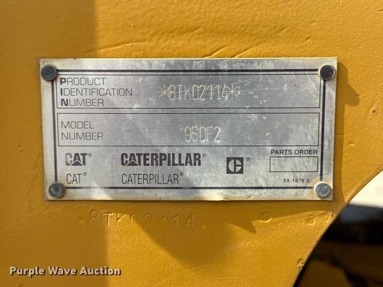 image for item ND9489 1994 Caterpillar 950F2 wheel loader