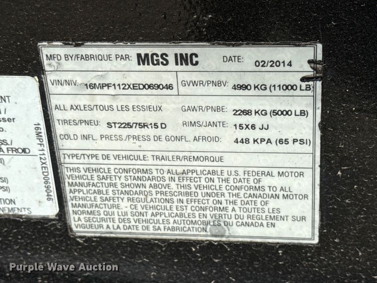 image for item ND9491 2014 CP CPG 150 IT4 generator