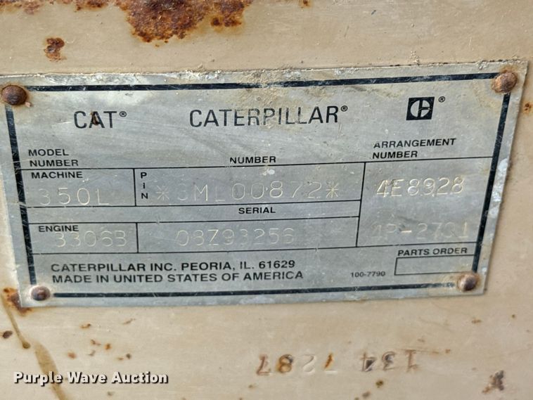 image for item ND9492 Caterpillar 350 L excavator