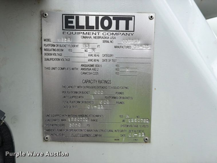 image for item YA3164 2023 Freightliner Business Class M2 bucket truck
