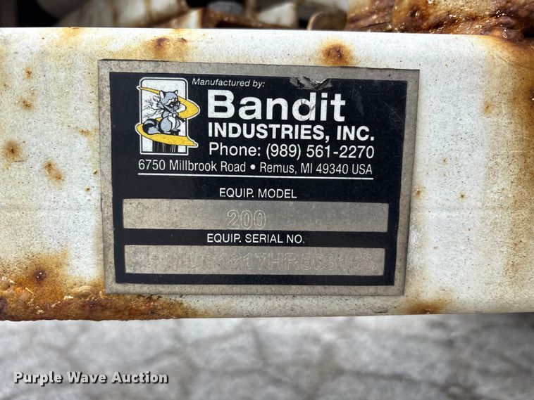 image for item YA3194 2017 Bandit 200UC wood chipper
