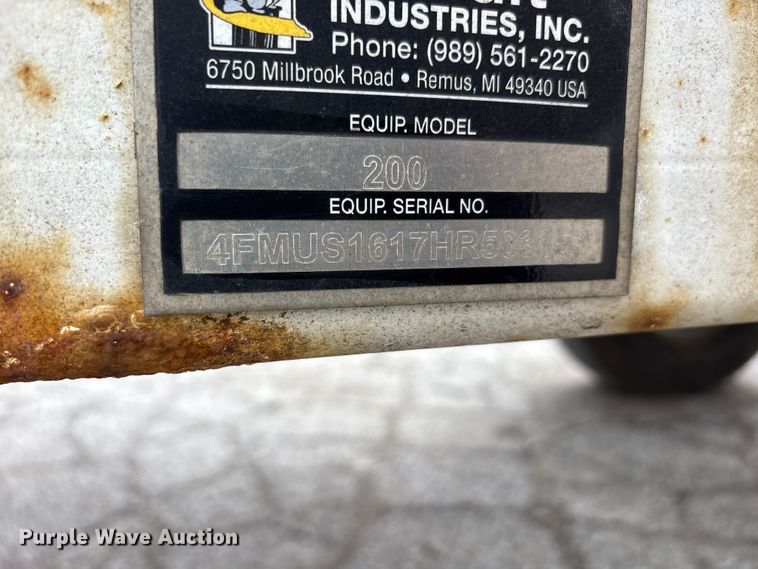image for item YA3194 2017 Bandit 200UC wood chipper