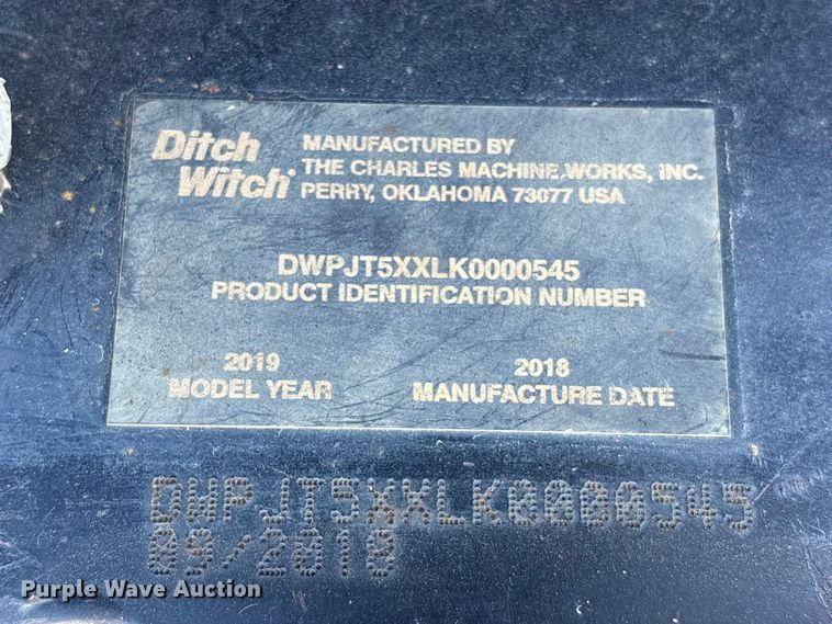 image for item YA3260 2019 Ditch Witch JT5 directional boring unit