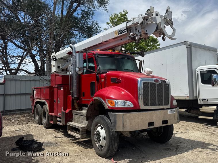 image for item YA3425 2021 Peterbilt 348 digger derrick truck