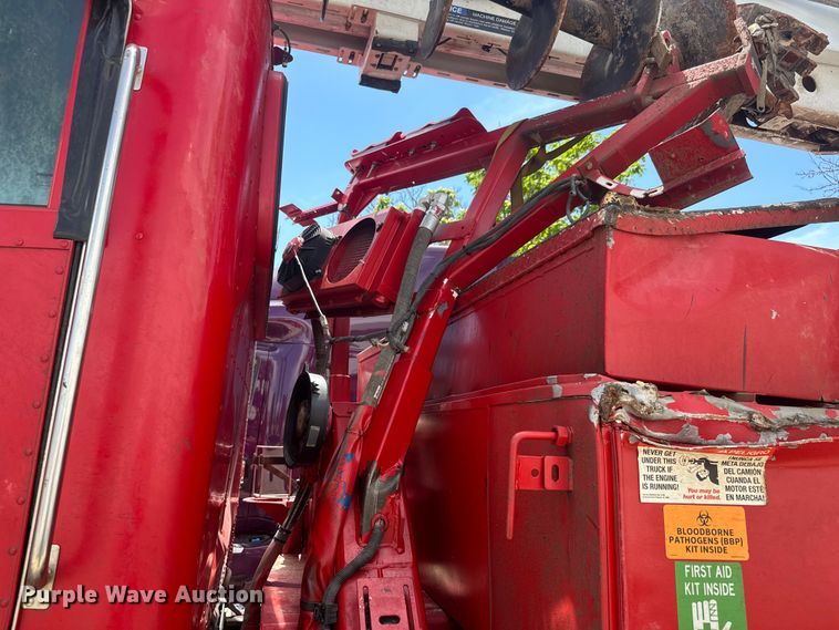 image for item YA3425 2021 Peterbilt 348 digger derrick truck