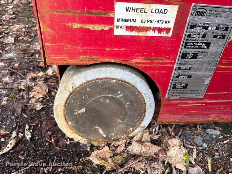 image for item YA3477 2019 MEC 1330SE scissor lift
