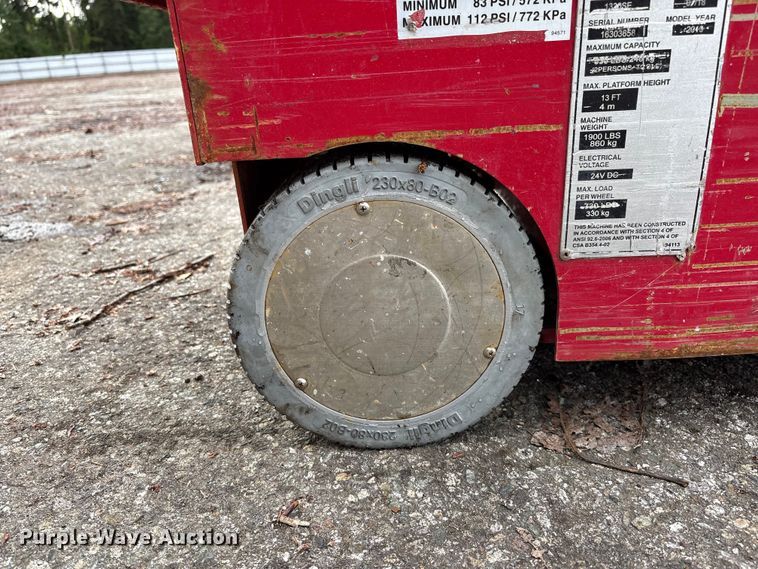 image for item YA3479 2019 MEC 1330SE scissor lift