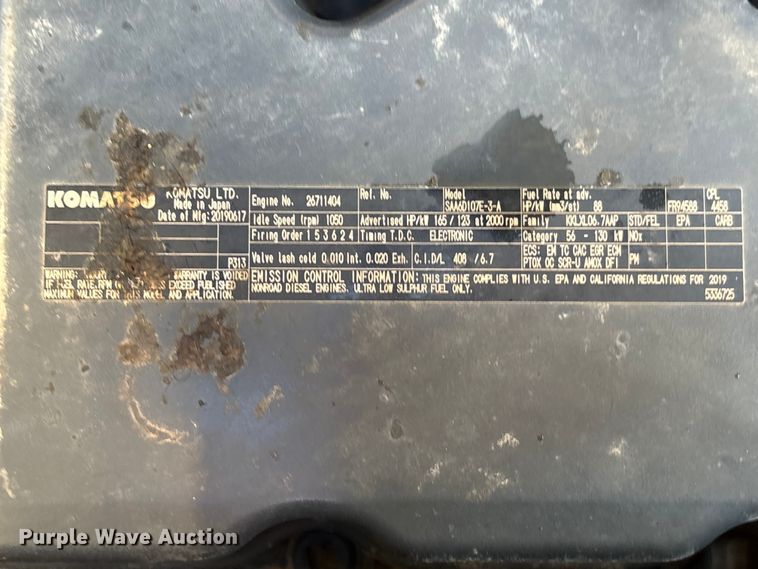 image for item YA3583 2020 Komatsu PC210LC-11 excavator