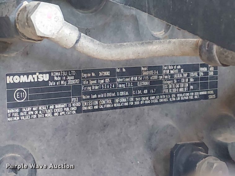 image for item YA3585 2021 Komatsu WA270-8 wheel loader
