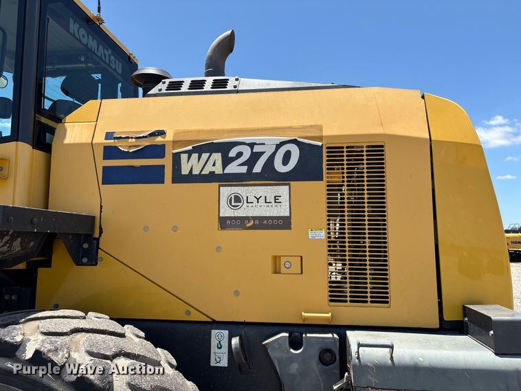image for item YA3589 2019 Komatsu WA270-8 wheel loader