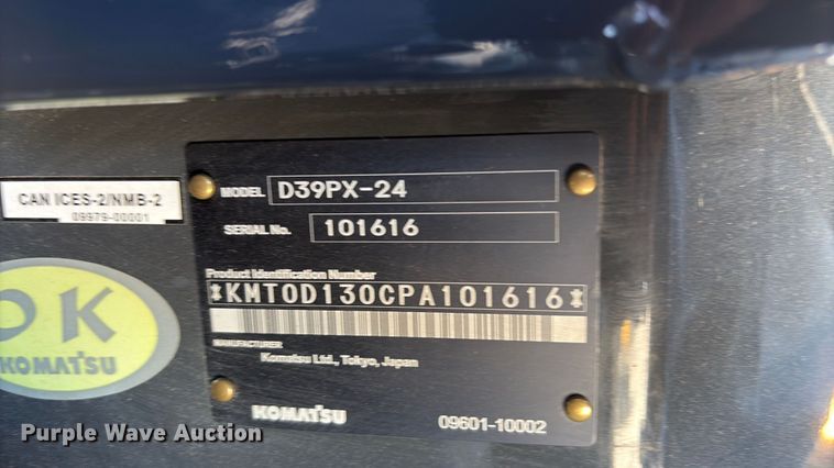 image for item YA3594 2024 Komatsu D39PX dozer