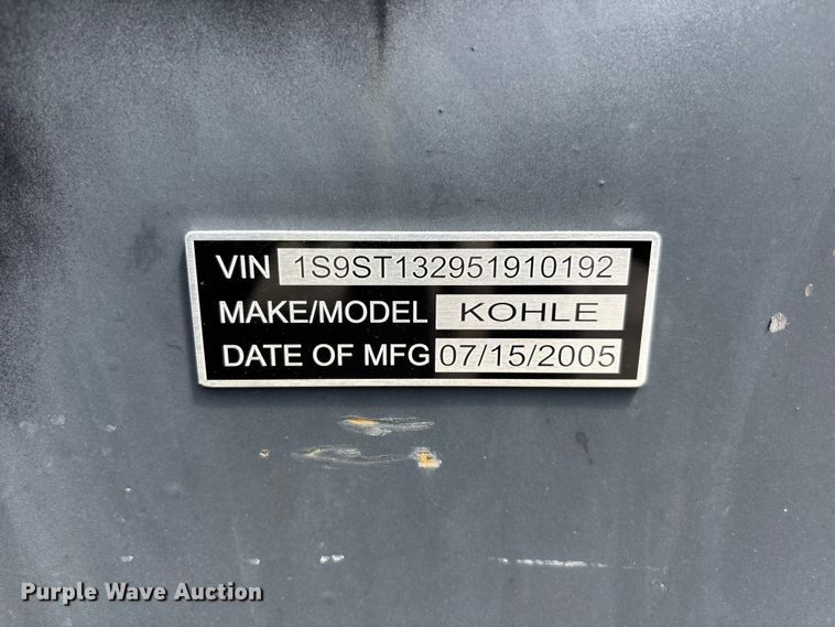 image for item YA3731 2005 Kohler 60RE0ZJB generator