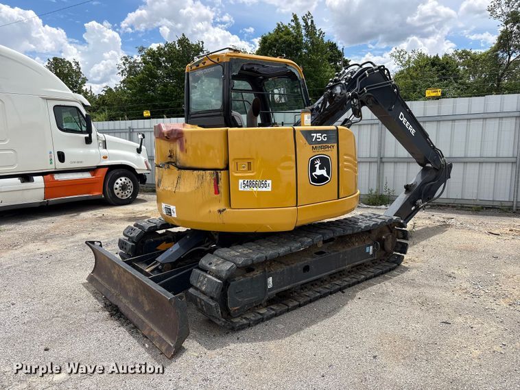 image for item YA3792 2020 John Deere 75G excavator