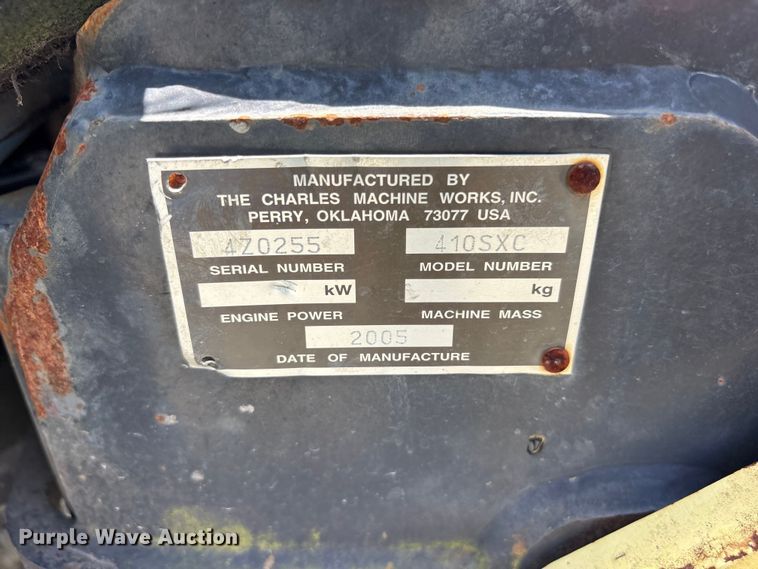 image for item YA3955 2005 Ditch Witch 410SX trencher