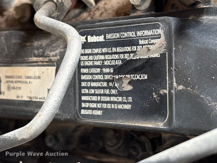 image for item YA4050 2021 Bobcat T76 tracked skid steer loader