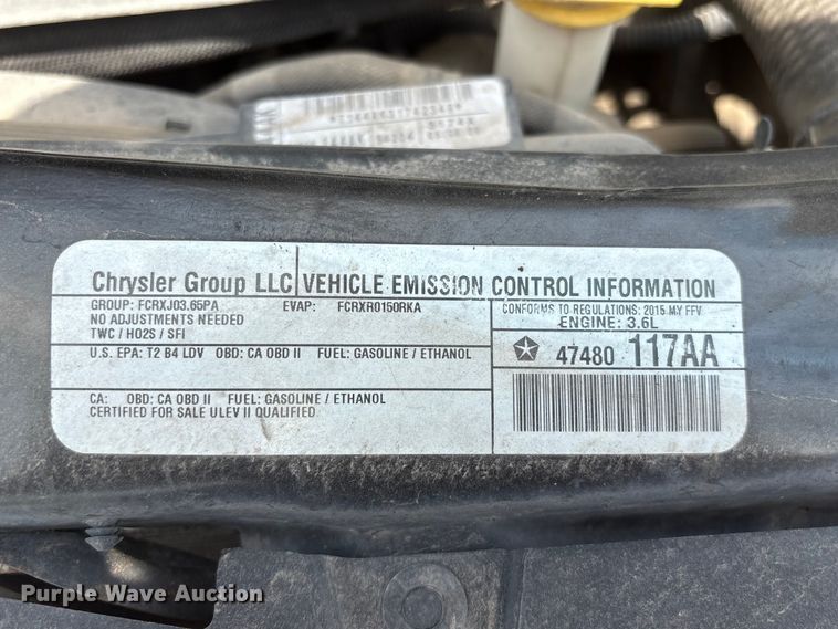 image for item DO5248 2015 Dodge Grand Caravan van