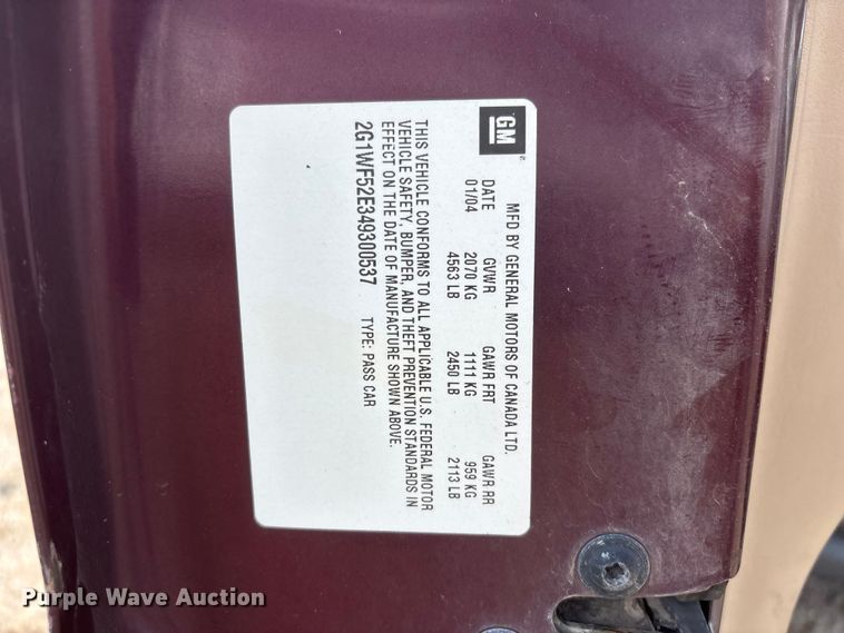 image for item DO5269 2004 Chevrolet Impala 