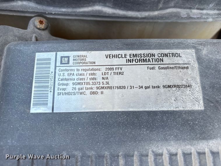 image for item DO5275 2009 Chevrolet Tahoe Police SUV