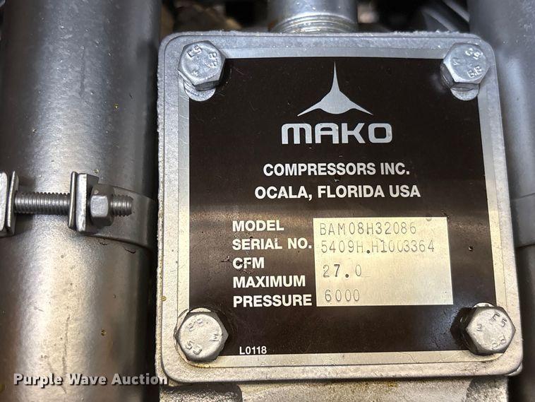 image for item DO5276 Mako BAM 08H32086 breathing air compressor module
