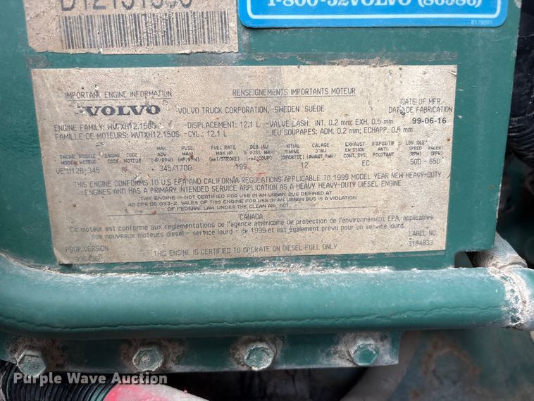 image for item DO5282 2000 Volvo WG dump truck