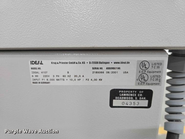 image for item DQ0003 Ideal 4107 paper shredder
