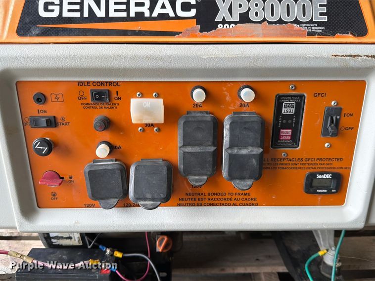 image for item DQ7874 Generac XP8000E generator