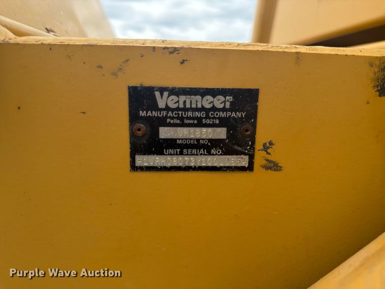 image for item DQ7877 2000 Vermeer V8550A trencher