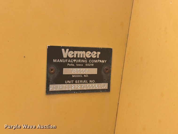 image for item DQ7877 2000 Vermeer V8550A trencher
