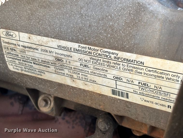image for item DU6342 2008 Ford F350 Super Duty 